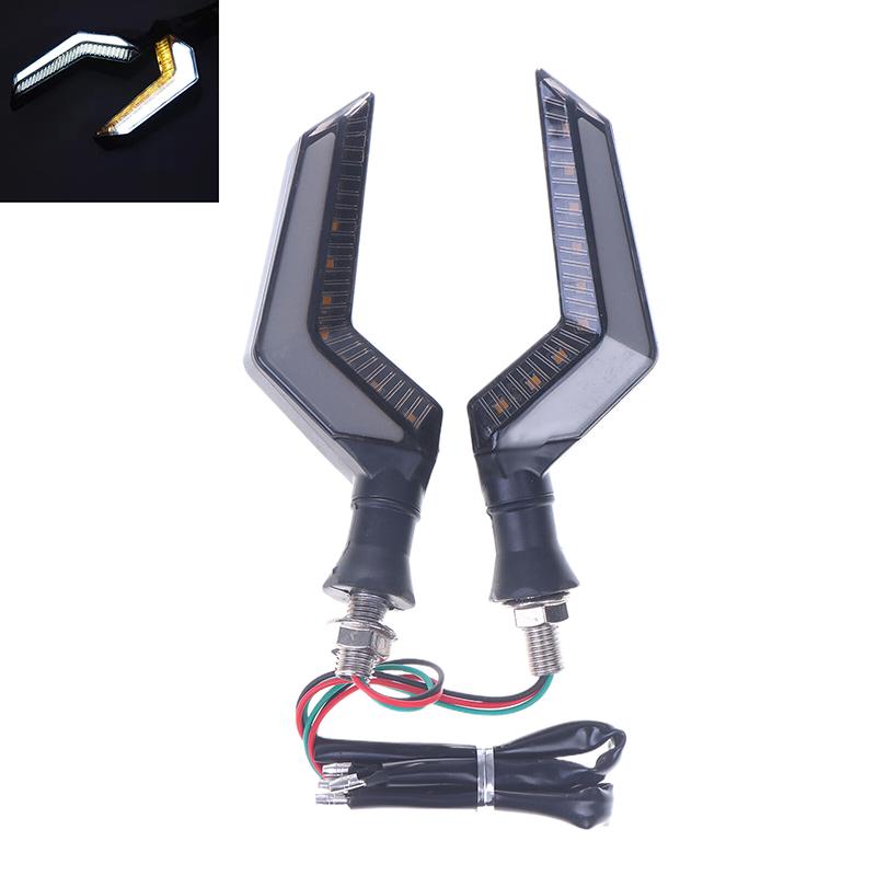 

2Pcs 12V Turn Signal Lampmotorcycle Signal Indicator Led Led Daytime Running Flowing Water Tail Turn Signal Indicators Flasher