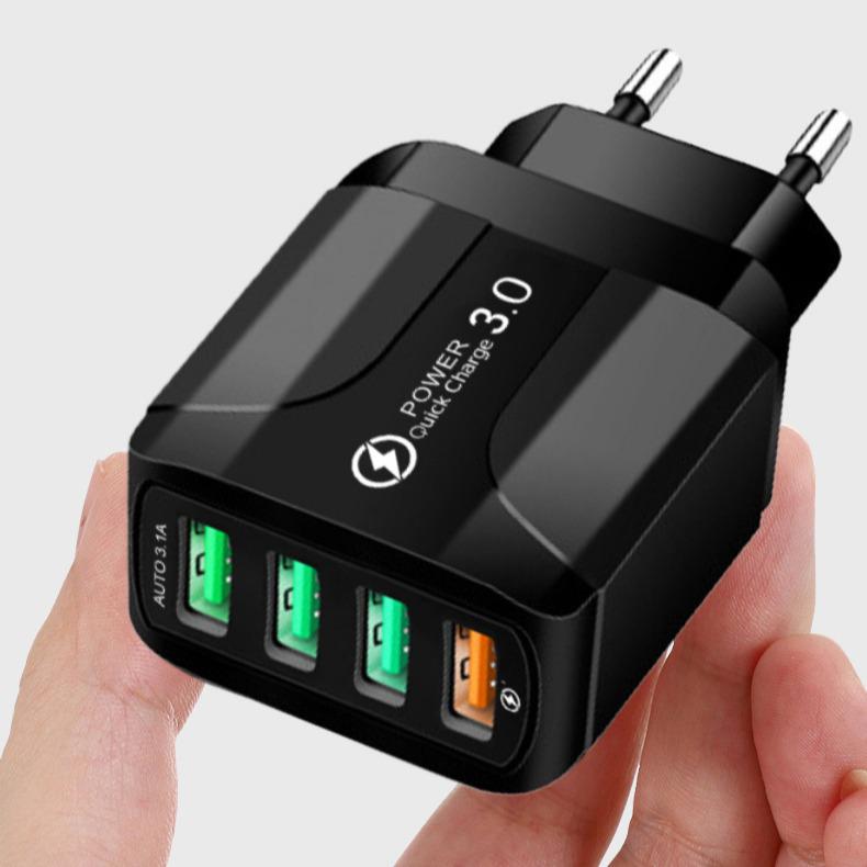 PD33WQC3.0 GaN Fast Charging 65W Multi-Port Charger, 9V/12V EU Standard