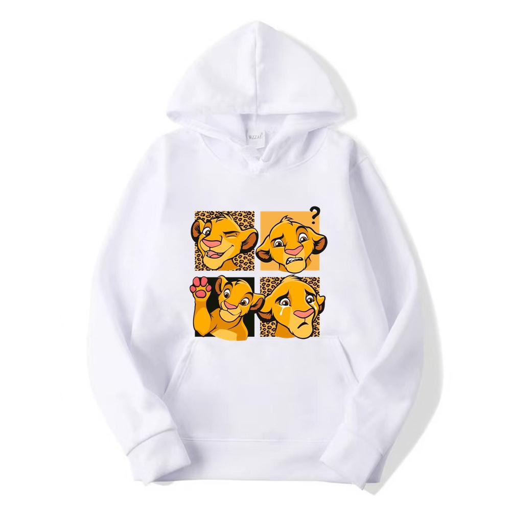 2025 New Disney The Lion King Hoodies Cartoon Anime for Men Women Couple Hooded Hoodie Youth Autumn and Winter Casual Clothes