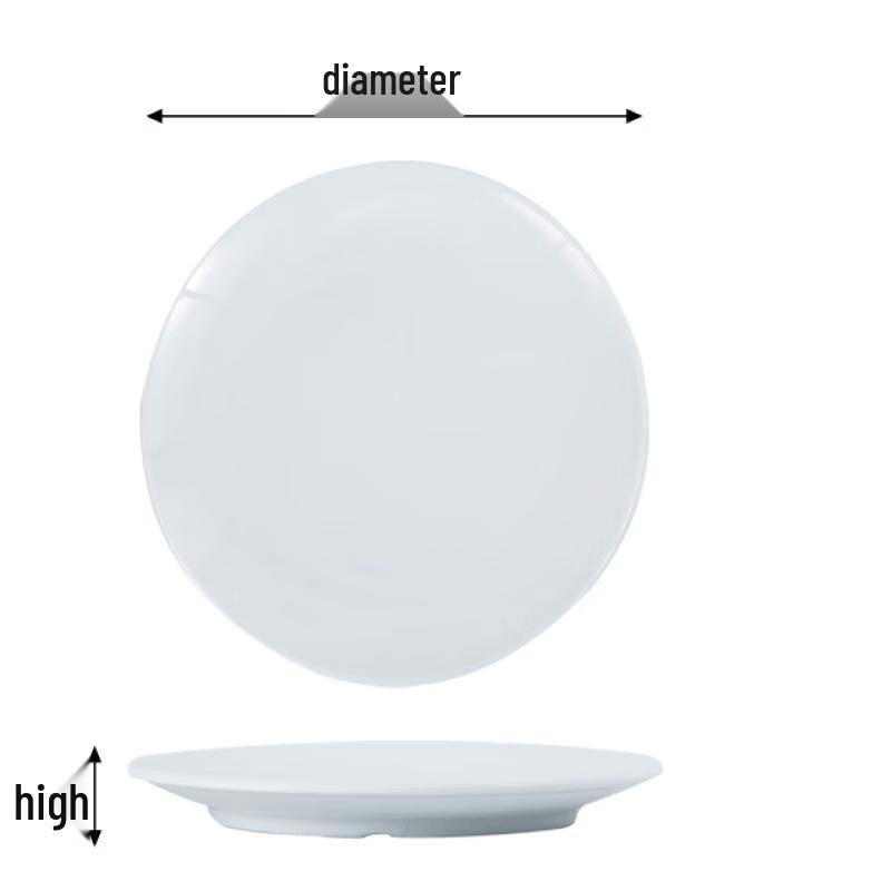 ZISIZ Melamine 3-Compartment Serving Plate