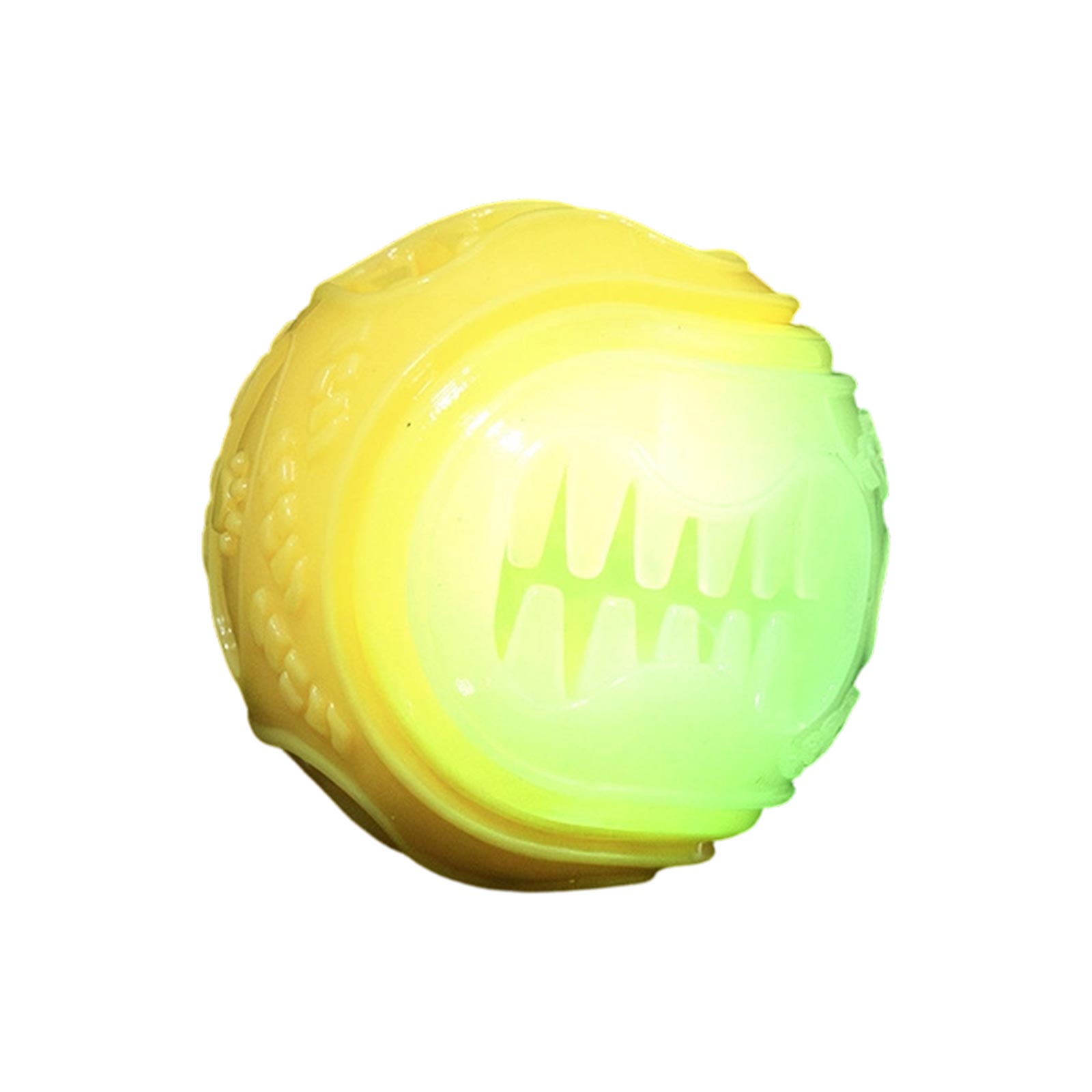 

Interactive Dog Chew Toy Ball, TPR Squeaky Dispensing Dog Toys For Aggressive Chewers, Slow Feeder Puzzle Toy For Small Medium Large Dogs, Teeth One Size жовтий