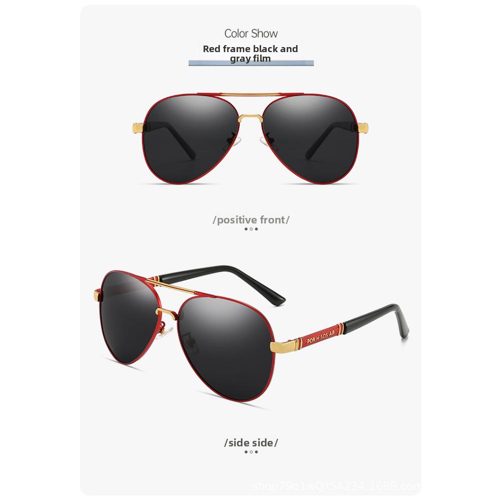 Color-changing sunglasses day and night sunglasses male pilot new polarized glasses