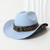 Neutral European and American style couple's woolen fisherman hat, wide-brimmed fedora, cowboy hat, jazz hat for spring and summer
