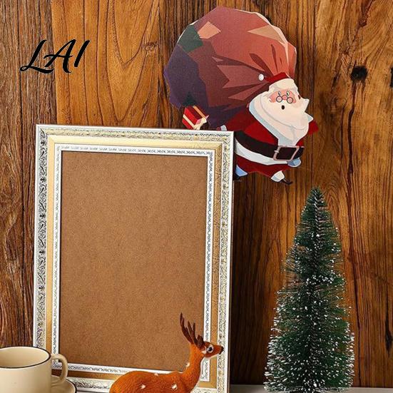 Rustic Door Frame Sign Christmas Topper Decoration Wooden Holiday Corner Sign Cute Funny Party Supplies Snowman Santa Claus Penguin Decor