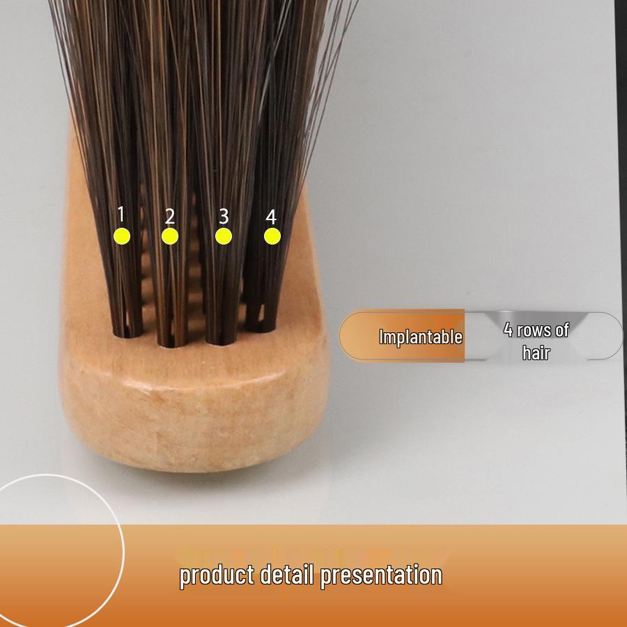 Solid Wood Long Handle Bed & Furniture Soft Bristle Cleaning Brush