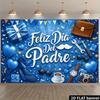2D Plane Feliz Día del Padre Spanish Language Father's Day Background Cloth Tie Theme Tool