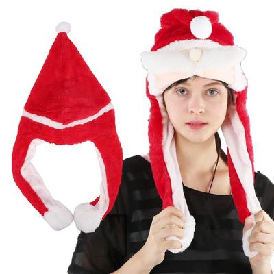 Plyšová vianočná čiapka Nový rok 2023 Dospelí Deti Vianočné dekorácie na doma Vianočný darček Santa Claus Teplé zimné čiapky