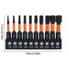 10/20 Pcs Hex Bit Set S2 Steel 1/4 Hex-Shank Allen Key Drill Bit Set Metric & SAE 2 In Long Magnetic Hex Bits Allen Bit Set