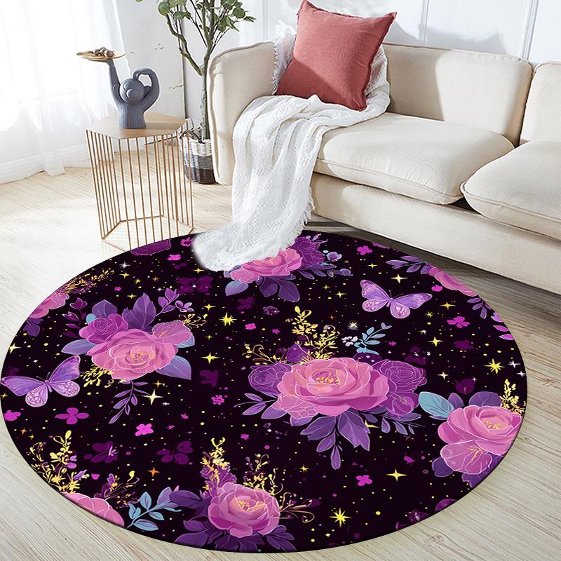 

Dreamy Theme pattern round rug,Carpet Rug for Living Room Bedroom Sofa Playroom Decor,Non-slip Floor Mat,Holiday Gifts and Birthday Gifts 80cmx80cm