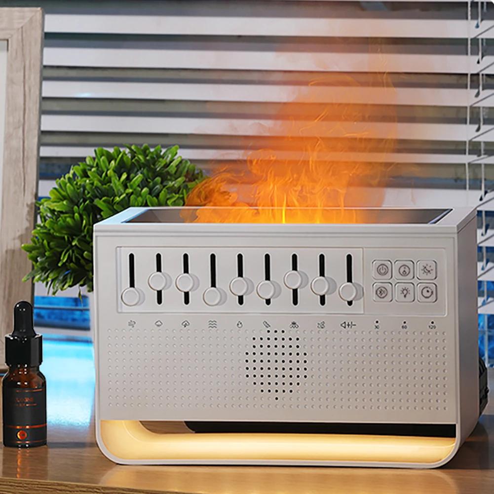 LED-Weißrauschen-Lautsprecher mit 8 Naturgeräuschen Schlaf-Soundmaschine Wiederaufladbarer Aroma-Diffusor Nachtlicht für Zuhause Kreatives Geschenk