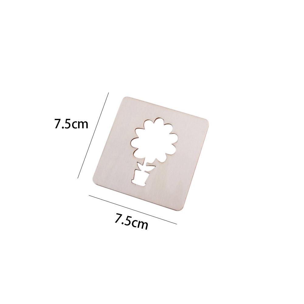 DIY Painting Template Wooden Painting Stencils Learning Educational Toys Wooden Stencil Outer Board