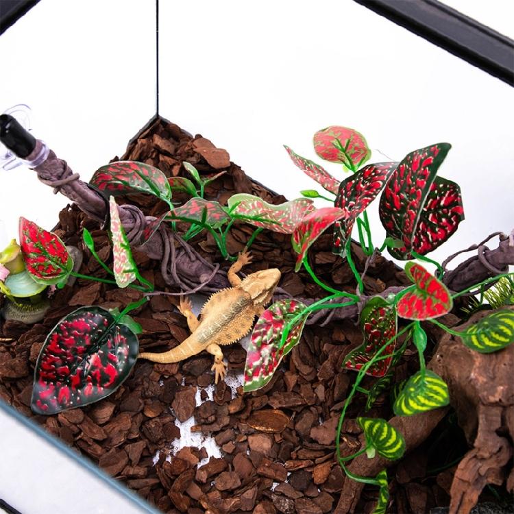 Realistic Vine Decoration for Reptiles Terrariums Natural Cave Habitat Decors Climbing Plant Hammock Hideouts Cave