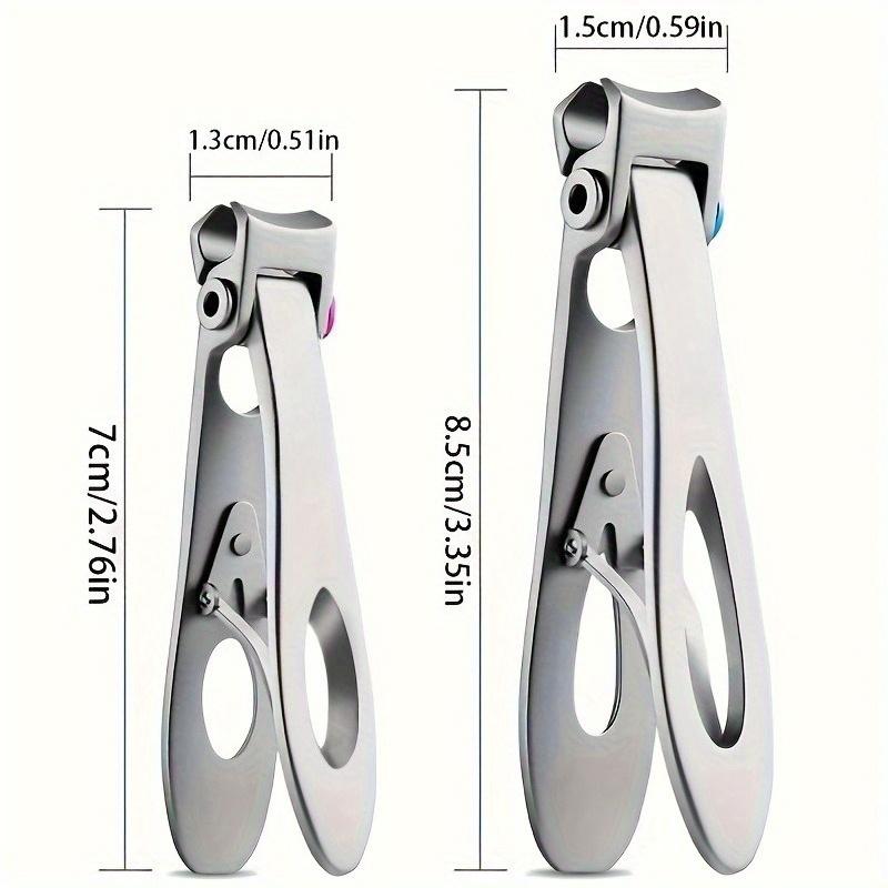 1pc Stainless Steel Nail Clippers - Sharp, Precise Edge for Fingernails & Toenails, Thick Nail Trimmer - Ideal for Manicure & Pedicure, Nail Trimmer