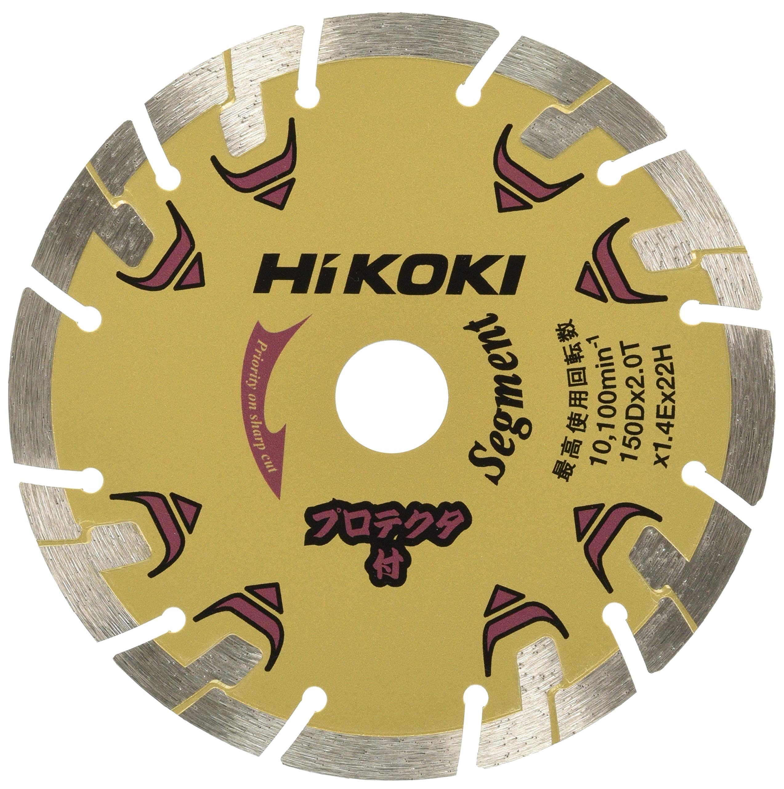 

HiKOKI Diamond Cutter 150mm x 22 Protector (Segment) 0032-4695