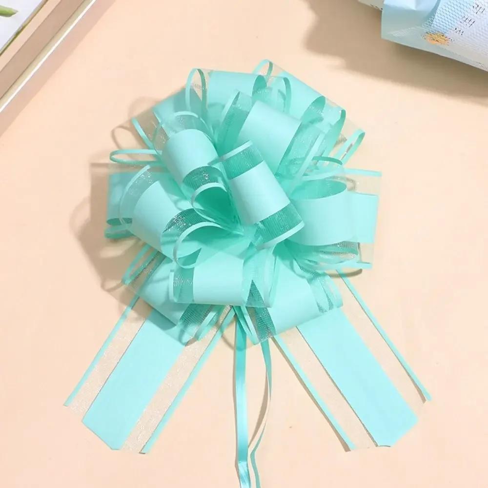 1pc Snow Yarn Pull Bow Ribbon Big Car Bow for Cars Birthday Christmas Presents Gift Decoration Ribbon Wedding Pull Flower