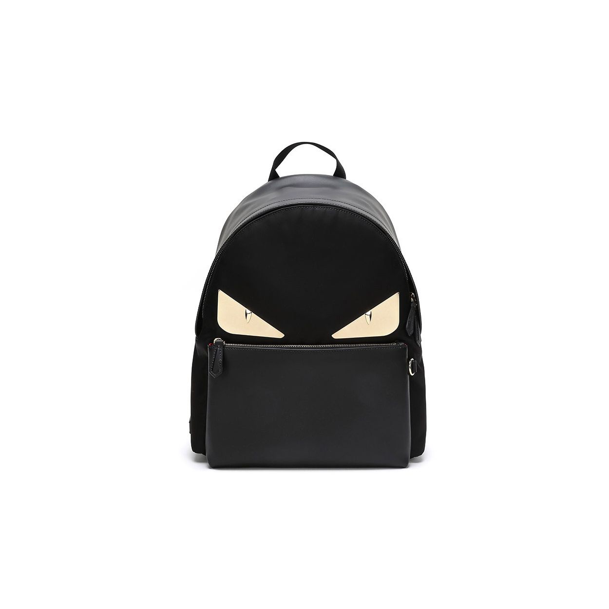

Fendi Metal Monster Eyes Large Capacity Nylon And Leather Backpack Men Backpack Black 7VZ042-A2FT-F0KUR Basic Set (Bag+Dust Bag)