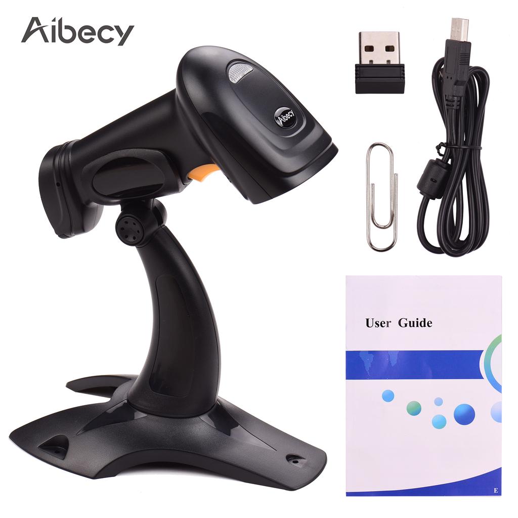 Buy Aibecy 2.4G Wireless Handheld 1D Barcode Scanner Bar Code Reader ...