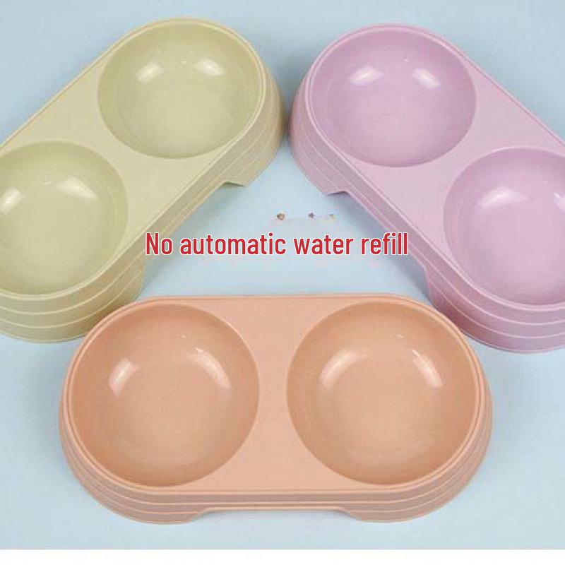 Automatic Double Bowl Pet Feeder: Dog & Cat Food and Water Bowl