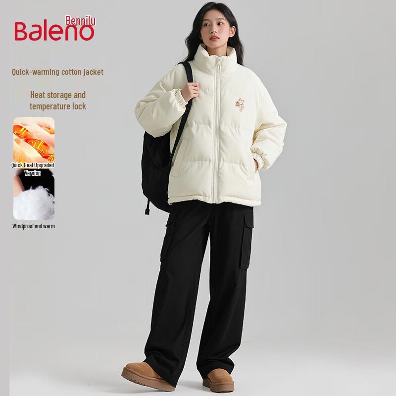 

Baleno Women s 2025 Winter Star Bear Stand-Collar Puffer Jacket 4XL