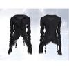 Gothic Black Lace Shirt Dark Aesthetic Irregular Blouses Yamamoto Style Grunge Flare Sleeve V-neck Shirt Vintage Y2k Emo