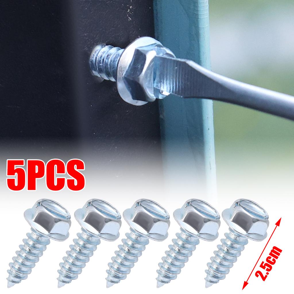 6mm Kohlenstoffstahl Selbstschneidende Schrauben Karosseriebefestigungen für Stoßstange Kotflügel Vollgewinde Phillipskopf Motorschrauben 5-30 Stück