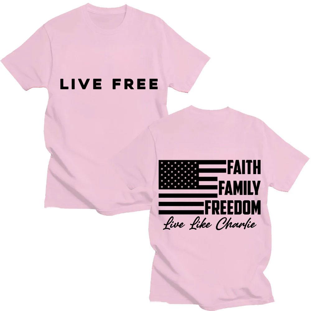 Charlie Kirk Freedom Classic Quote Graphic T-shirts Men Women Fashion Harajuku T Shirt Oversized Cotton Casual Tees Streetwear