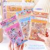 Decorative 3D Landscape Sticker Book Cartoon DIY Cabin Scene Sticker Miniature Scene Collage  Toy