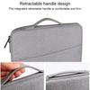 ND01D Polyester Felt Laptop Sleeve for 14.1 Inch Notebook, Waterproof Protective Carrying Bag with Front Pocket & Telescopic Handle