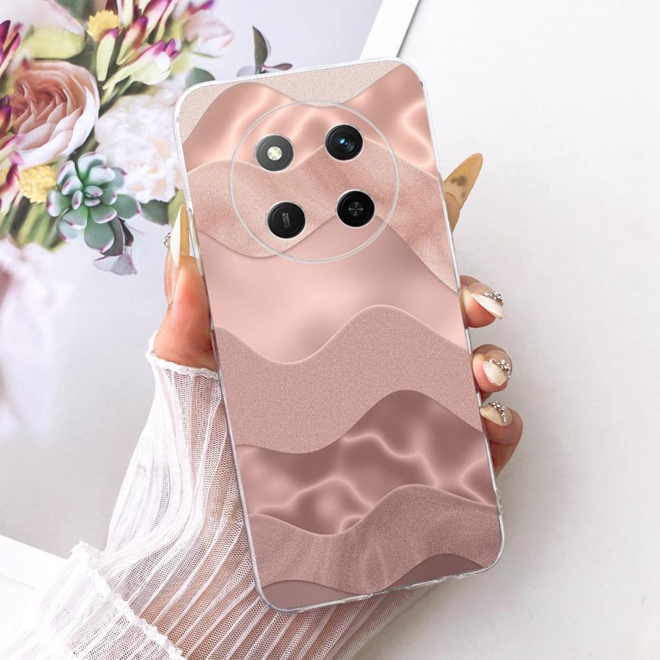 

For Honor X9c X9cSmart Cute Flower Butterfly Cat Painted Phone Case For HonorX9C X9C Smart 5G Soft Silicone TPU Cases Honor X9C
