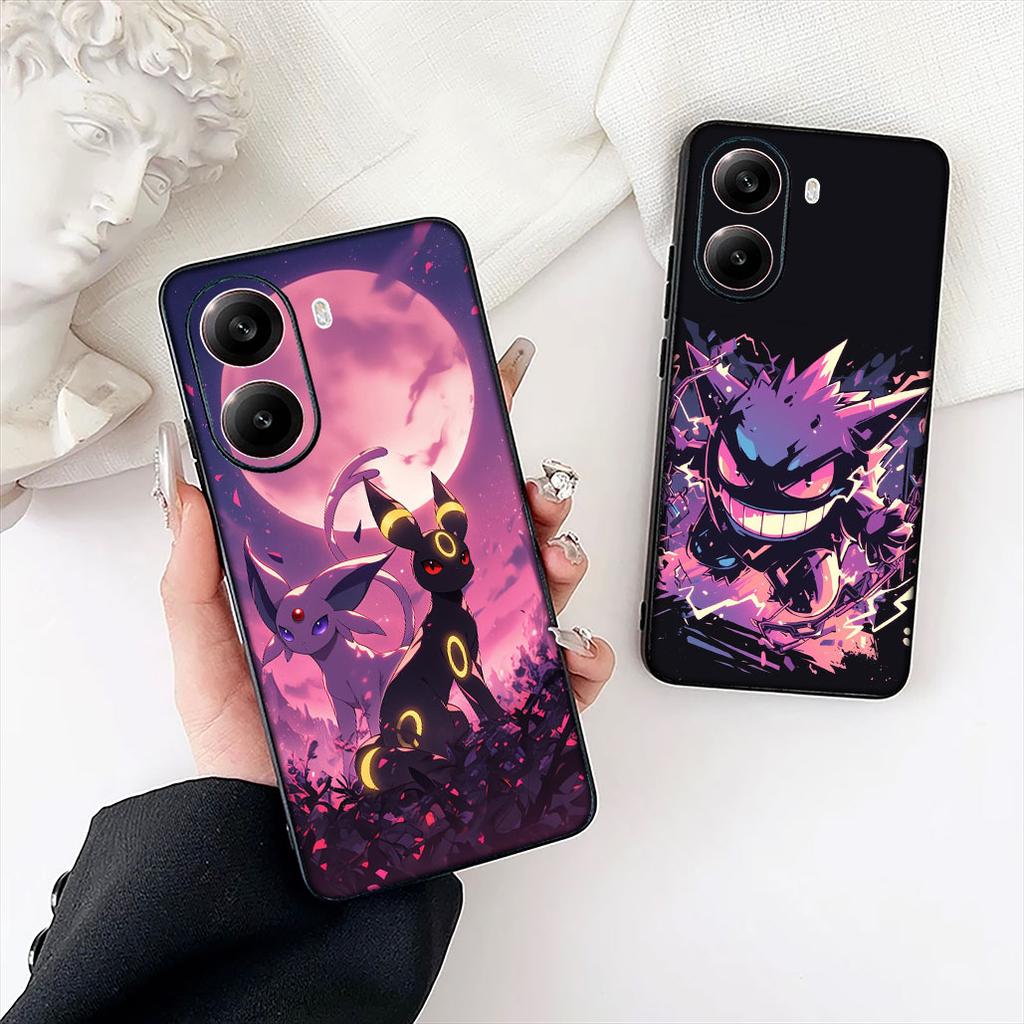 P-Pikachus Espeon P-Pokemons Gengar Umbreon Case for Motorola Moto Edge 50 30 Fusion 40 NEO Ultra Pro G22 G23 G35 G84 G13 G53