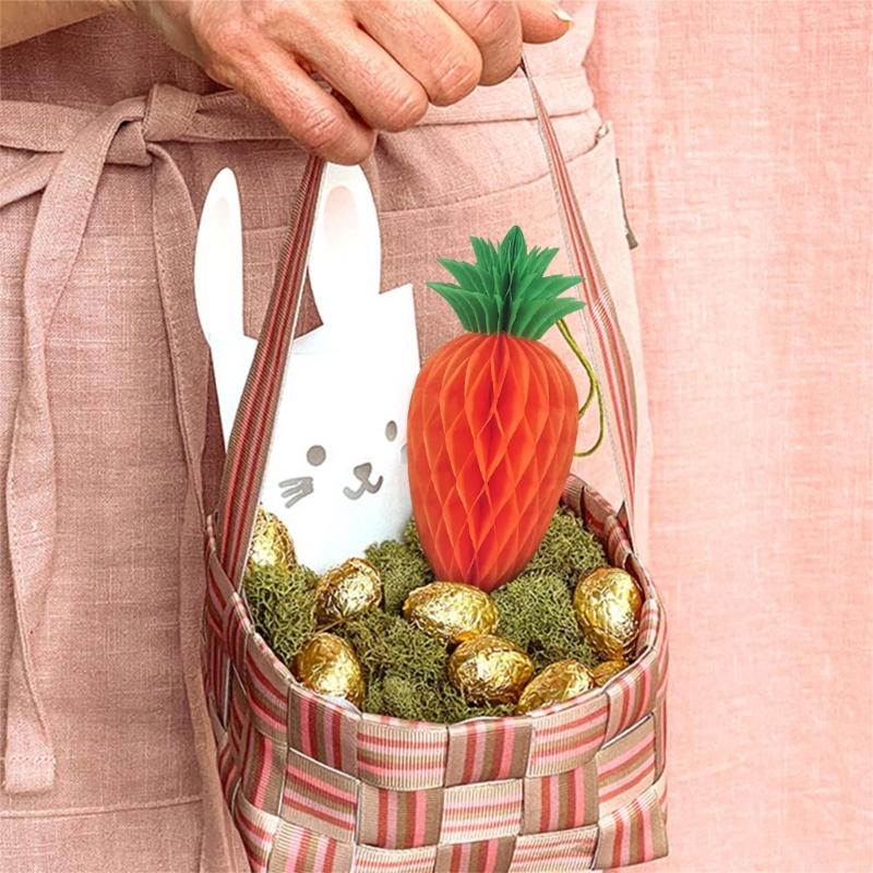 Pack Of 10 Artificial Paper Carrot Hanging Ornament For Home Party Decoration Spring Fall Festival Supplies