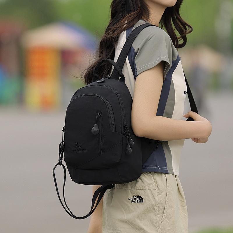Fashionable Three-proof Fabric Light Backpack Simple and Versatile Nylon Casual Bag Women's Small Backpack