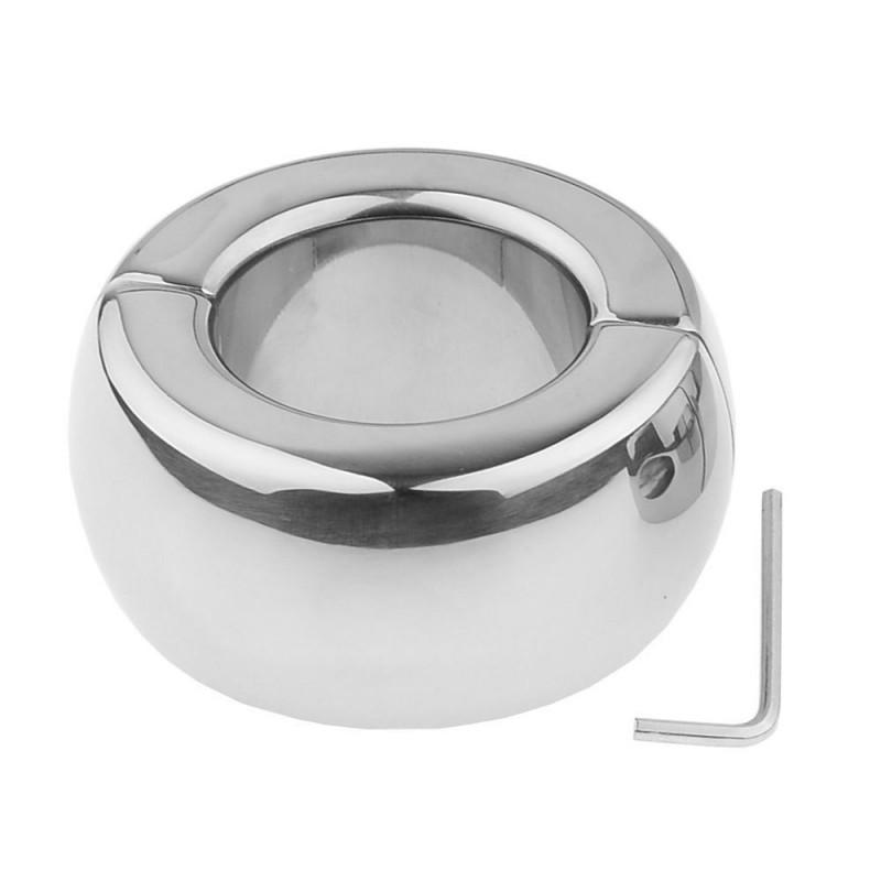 Adult Sex Product Metal Scrotum Pendant Bondage Ring Penis Weight Bearing Huan Yang J Delay Ring Retail