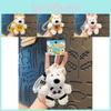 Adorable Plush Westie Dog Keychain Cute Car Accessory And Backpack Charm For Students