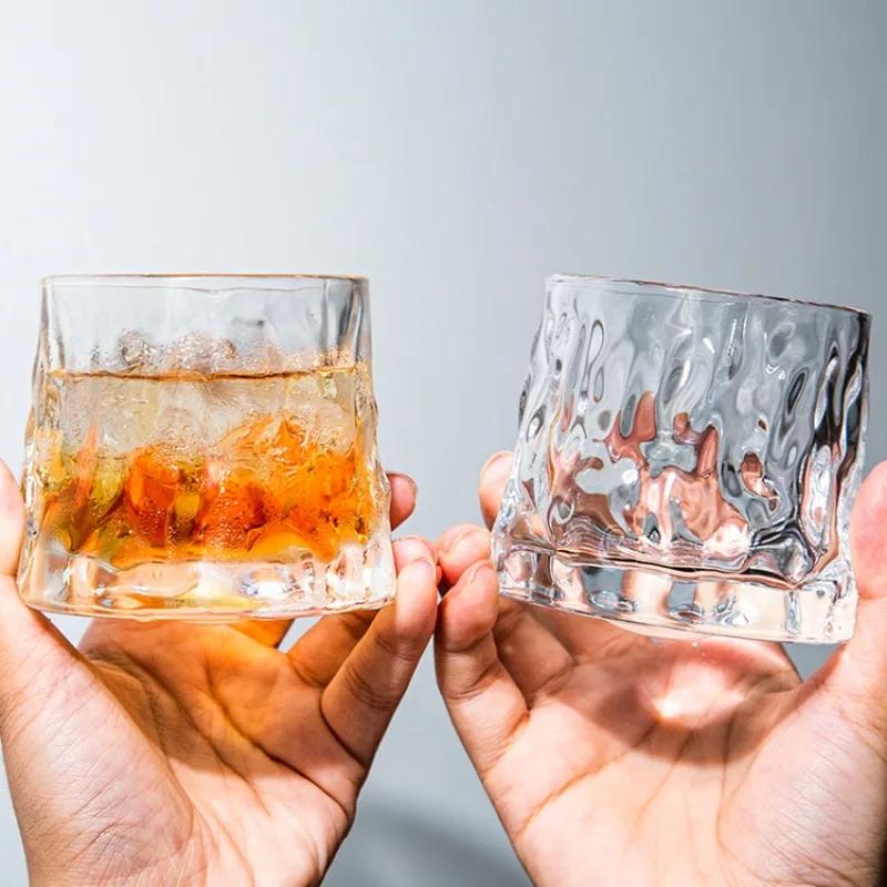 200 ml roterbar whiskyglasskopp Nyhet Gammeldags vinglass med trebunn Skottland Rødvinsglass Bar Glassverktøy