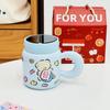 Cartoon Cat with Daji Dali Household Set Small Gift Box Souvenir Mug Large Capacity Ceramic Water Cup