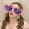 Funny Cute Oversized Heart Shape Glasses Photo Props Party Decorations Glasses Photobooth Supplies Birthday Party Gift 1PC