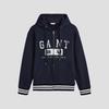 GANT Men's American College Style Hooded Cardigan Sweatshirt