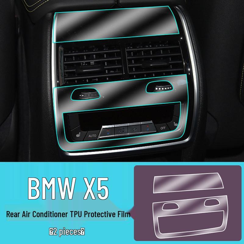 BMW X5 23/24 Interior Protective Film Set: Tempered Glass Screen Protector & Door Sill Film