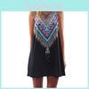 Women Loose Dresses Sleeveless Mini Dress Vintage Hippie Beachwear Boho