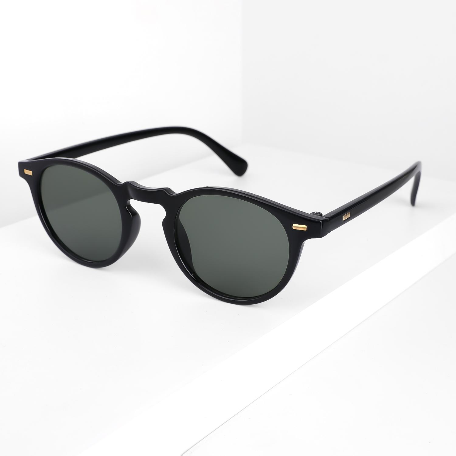 Small Round Sunglasses Stylish Sunglasses for Men and Women Retro Classic Multi-Style Selection Traveling Shopping Hiking UV400