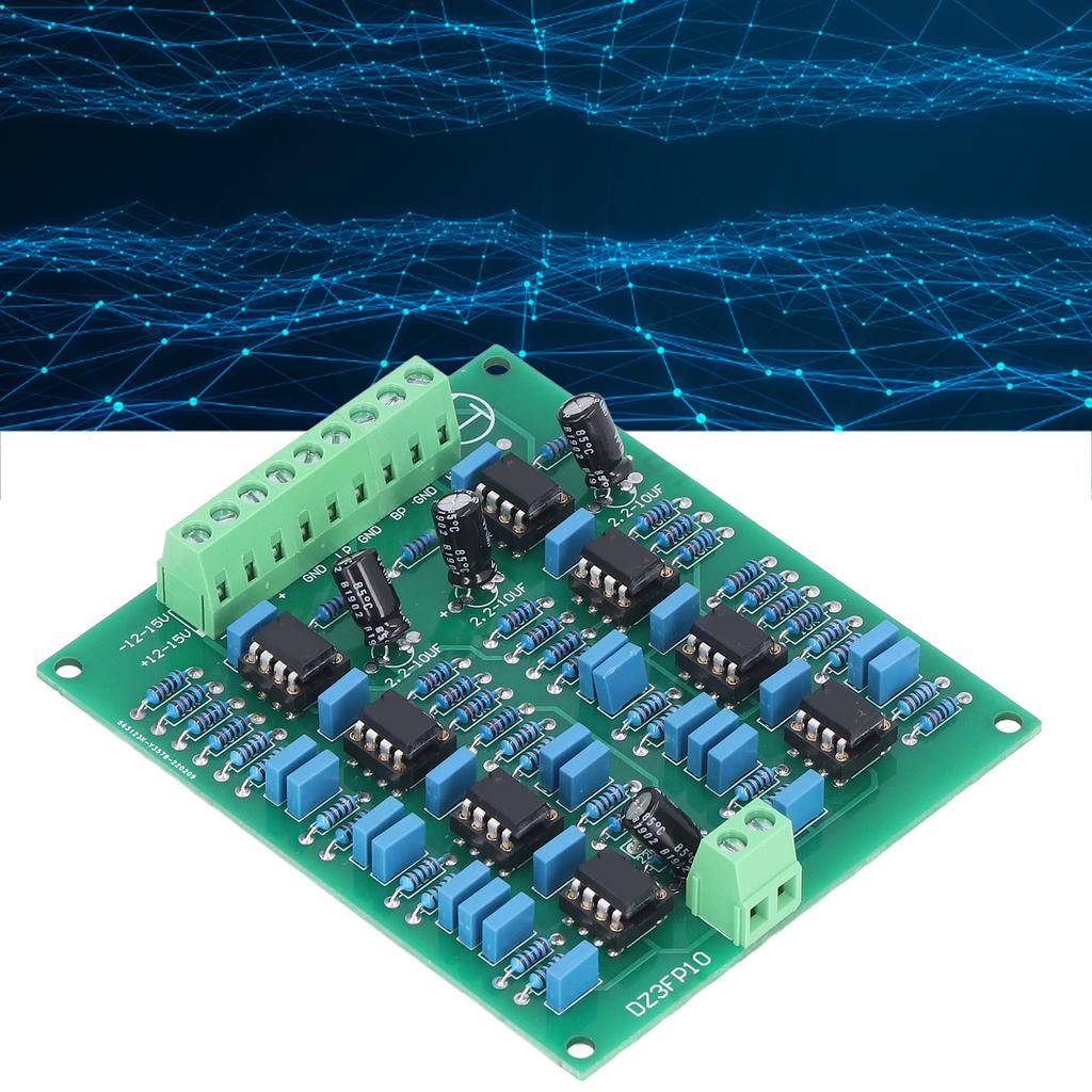 Preamp Module Preamplifier 3 Channel NE5532 Adjustable Treble Midrange Bass Output