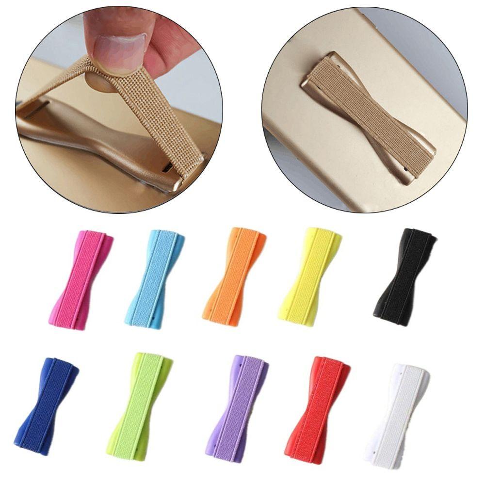 Elastic Sling Phone Holder Finger Strap One-Handed Operation Selfie Stick Wrist Strap For Mobile Phone Back Sticker Grip Holder