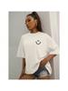 Happy Expression Printed Wounisexs Cotton Short Sleeve Street Hip Hop Tee Clothing All-Math Breathable Tops Crewneck Woman T-Shirts