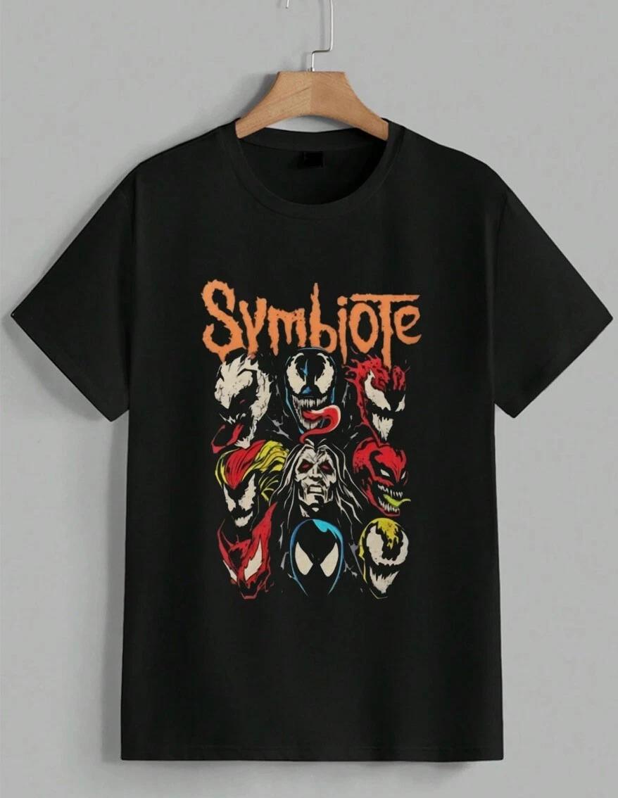 Marvel Symbiote Venom Carnage Graphic T-Shirt Spider-Man Comic Art Gift Unisex L