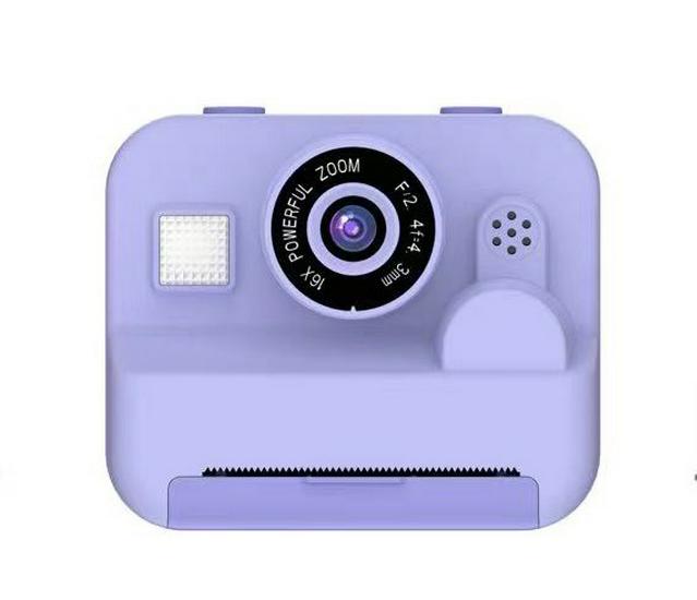 Kids' Instant Camera with Dual Front & Rear Lenses, Multiple Filters, Built-in Games, Flash, and Long-lasting Battery.