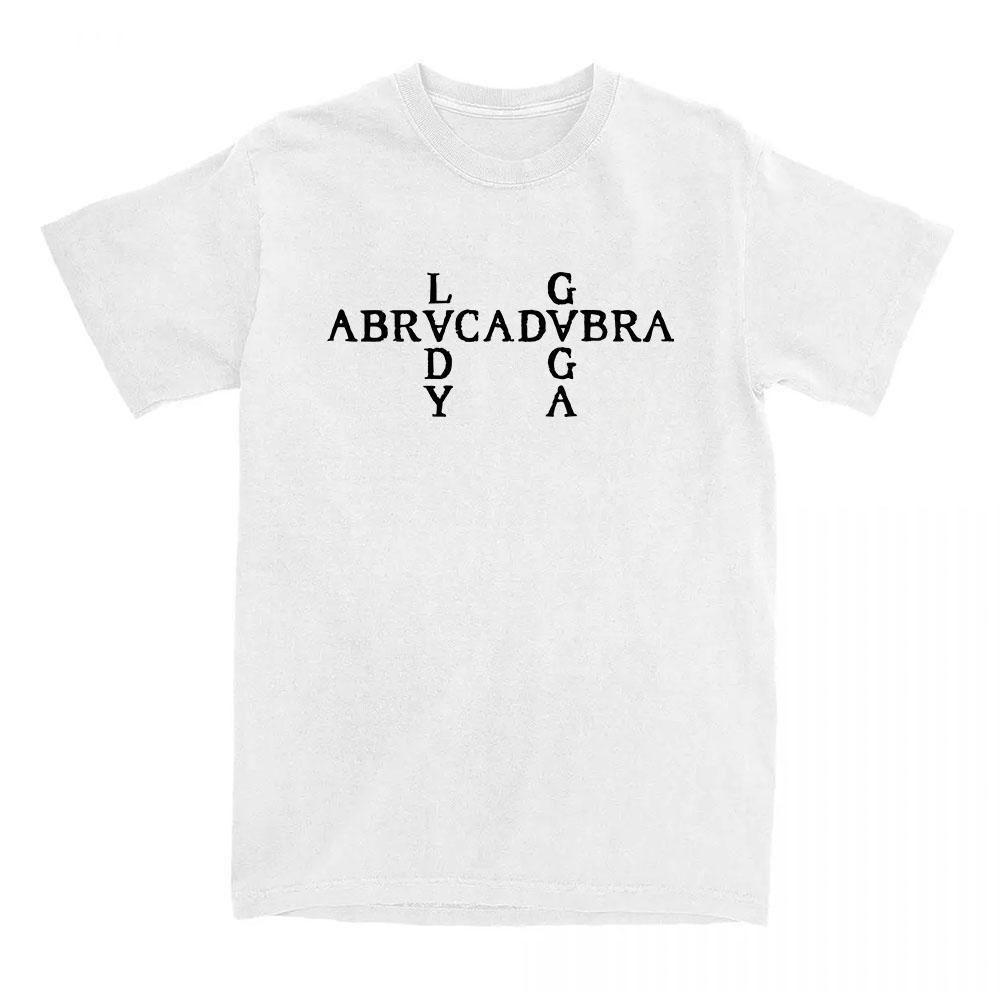 Abracadabra Lady Gaga Mayhem Album Tshirts Short Sleeve Round Neck Women Tshirt Cotton Tees Camisetas Casual Hip Hop Streetwear