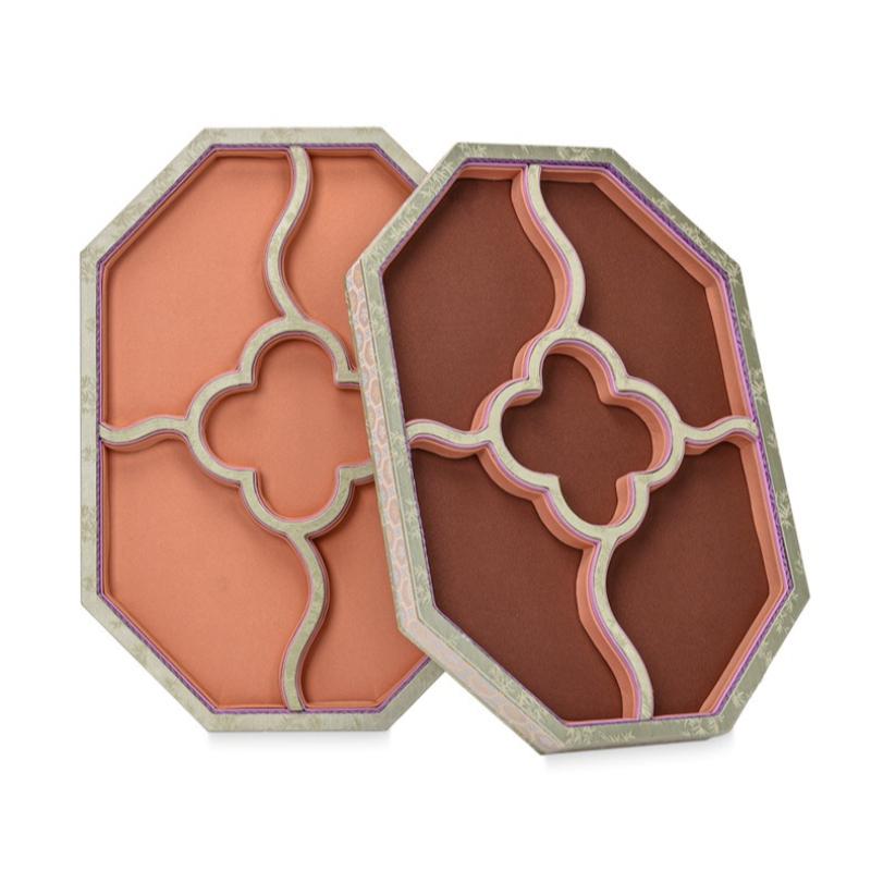 Octagonal Jewelry Tray Creative Jade Storage Display Tray Counter Bracelet Display Plate Live Streaming Jewelry Shooting Props