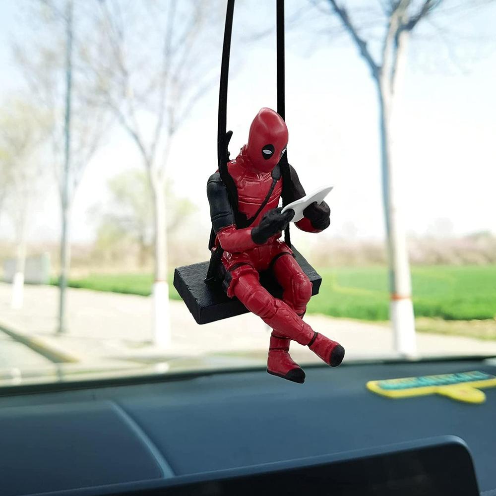 Deadpool Car Swinging Ornament For Mirror Hanging Car Interior Accessories