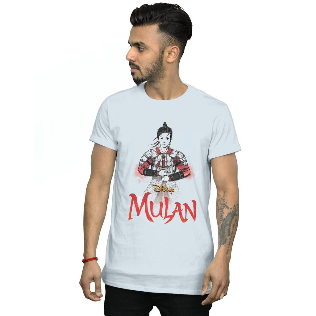 Disney Mens Mulan Movie Sword Pose T-Shirt